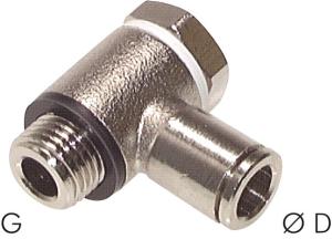 LANDEFELD Elbow push in fitting G 1/4"-6mm, Model series C
