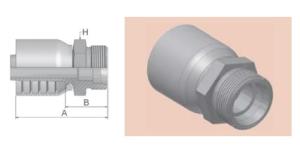 PARKER PARKER 1D278-25-12 Female Metric 24°