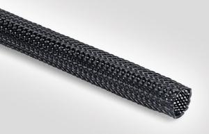 HELLERMANNTYTON Polyester braided sleeving black Ø12 mm